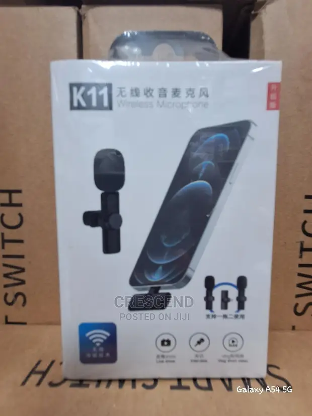 Microphone Sans Fil K11 pour Smartphone – Micro Lavalier Wireless pour Vidéo, TikTok, YouTube, iPhone & Android – Image 3
