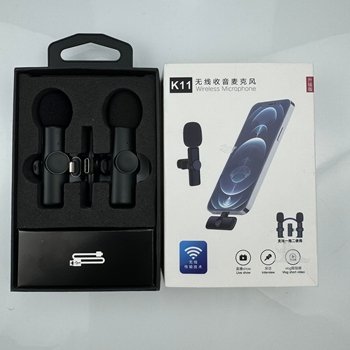Microphone Sans Fil K11 pour Smartphone – Micro Lavalier Wireless pour Vidéo, TikTok, YouTube, iPhone & Android – Image 2