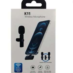 Microphone Sans Fil K11 pour Smartphone – Micro Lavalier Wireless pour Vidéo, TikTok, YouTube, iPhone & Android