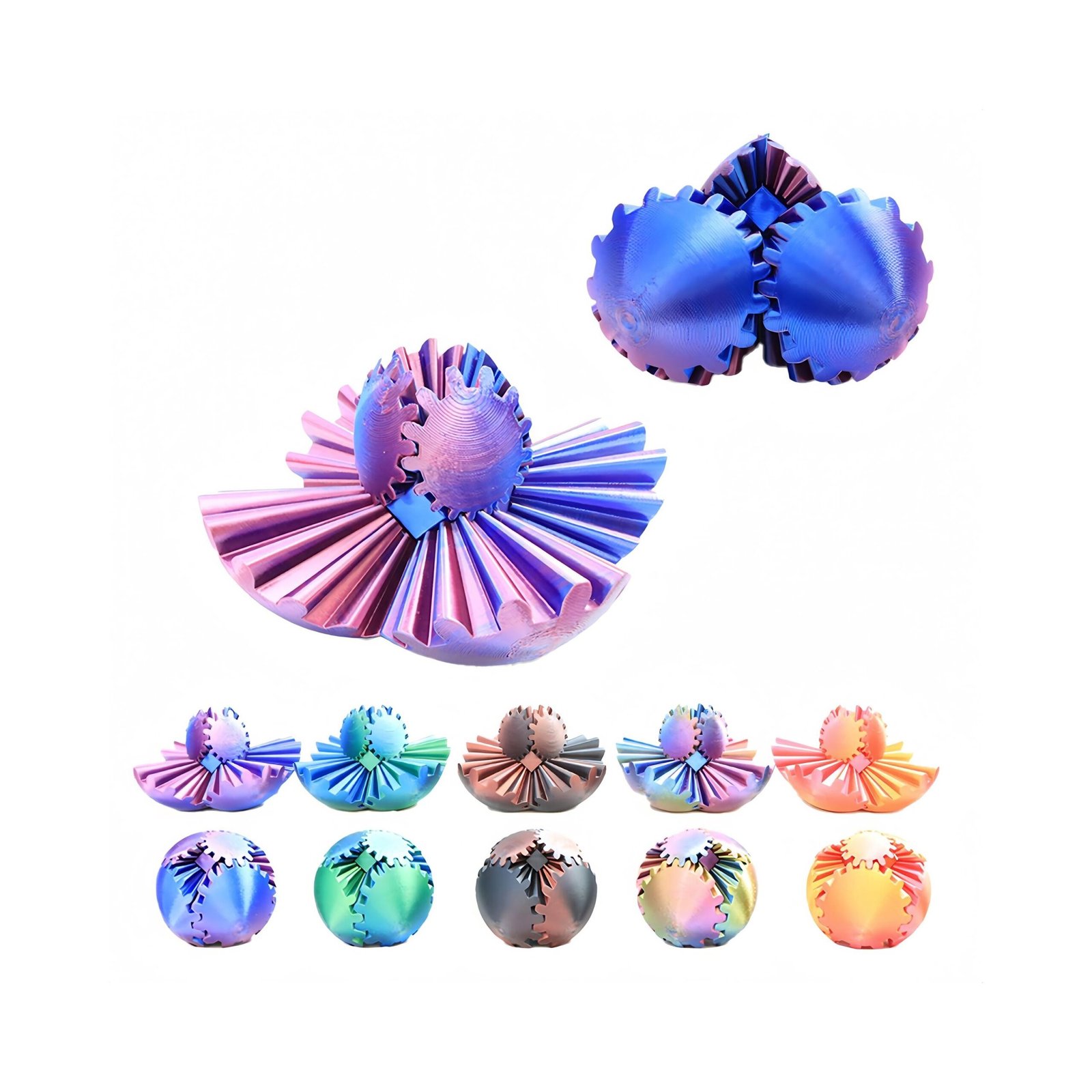 Puzzle Sphérique Engrenage "Monde Multicolore" – Image 3