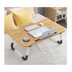 Table de lit pliable multifonction pour ordinateur portable avec porte-gobelet