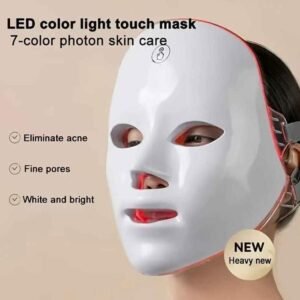 Masque LED Visage 7 Couleurs – Soin Anti-Acné, Anti-Âge & Éclat de la Peau