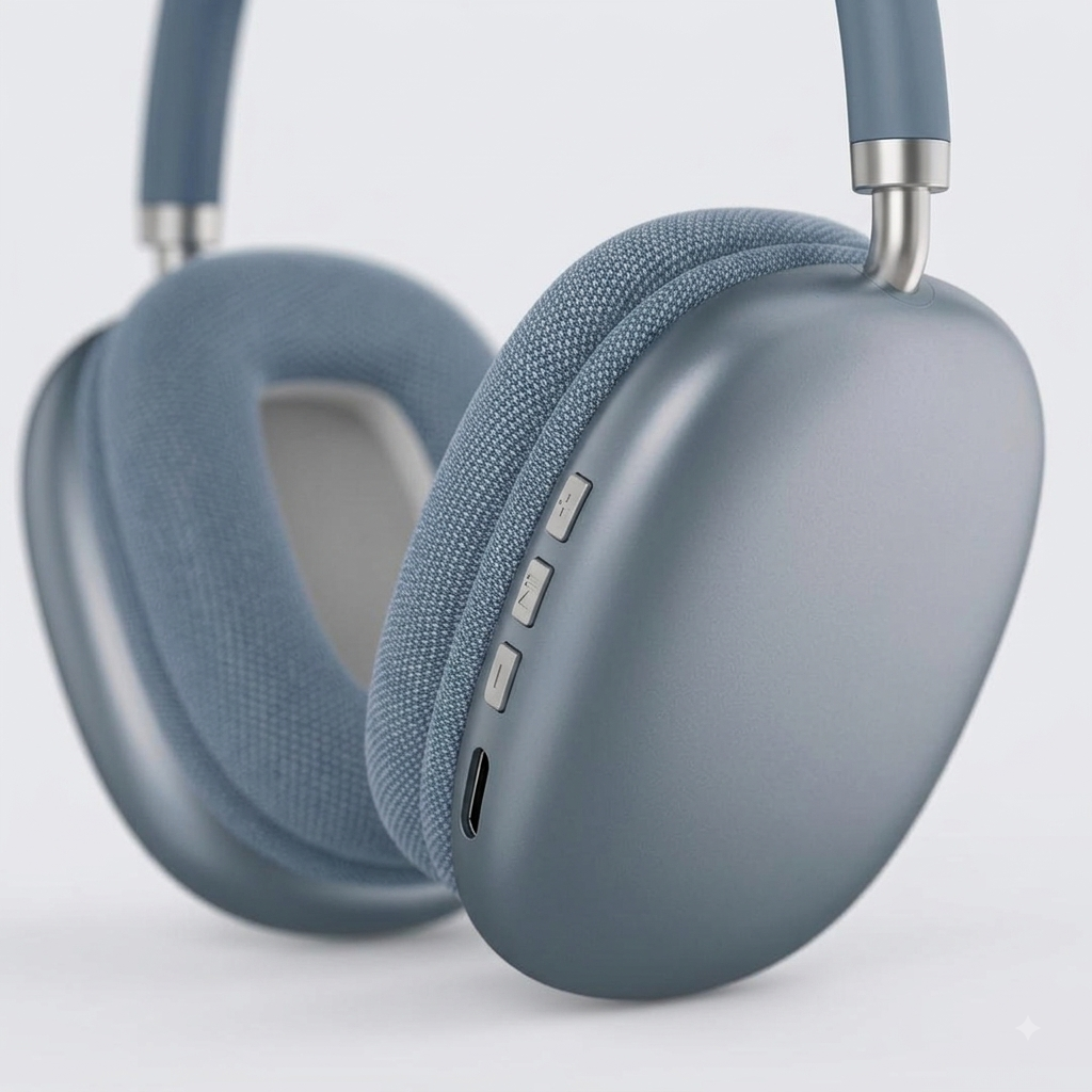 Casque Bluetooth P9 Bleu Sans Fil – Image 4