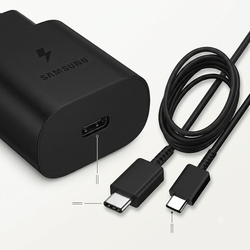 Chargeur SAMSUNG 45W PD + Câble USB-C – Image 2