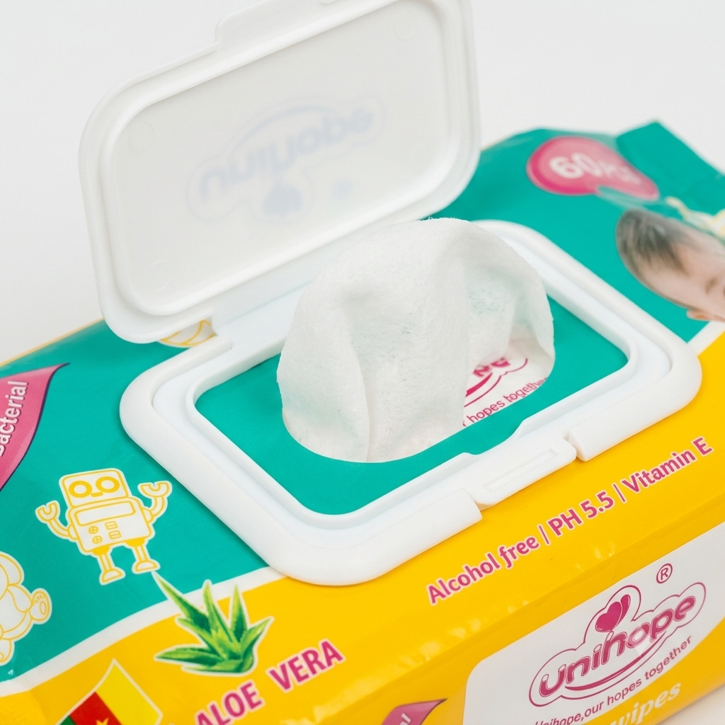 Lingettes Bébé Unihope Aloe Vera 60 Pcs – Image 2