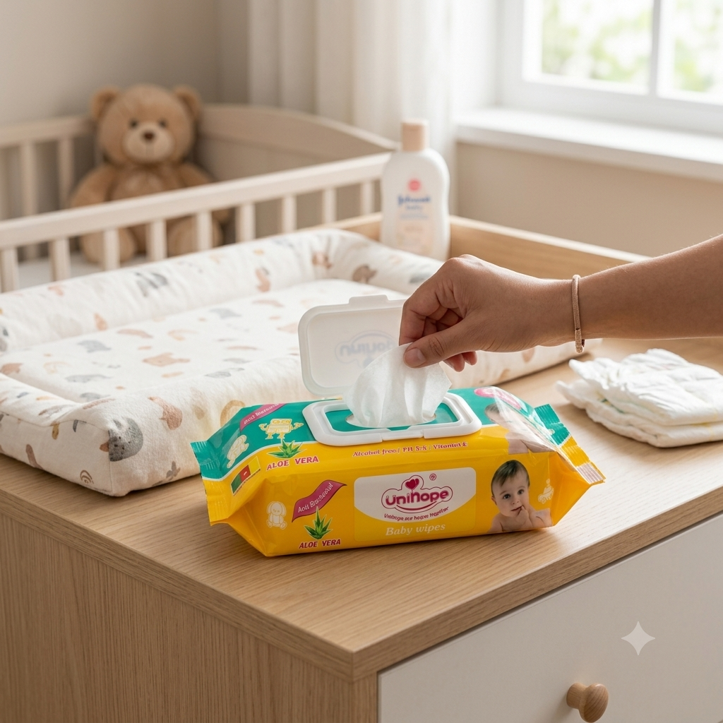 Lingettes Bébé Unihope Aloe Vera 60 Pcs – Image 3