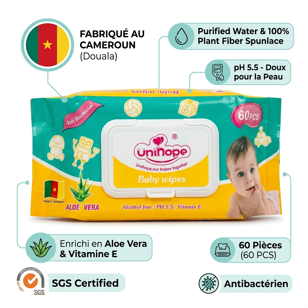 Pack Bébé Unihope : 4 Couches T3 + 20 Lingettes – Image 3